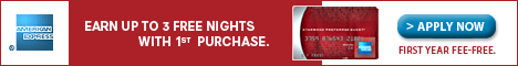 Starwood American Express 3 Free Nights 10,000 bonus points 721